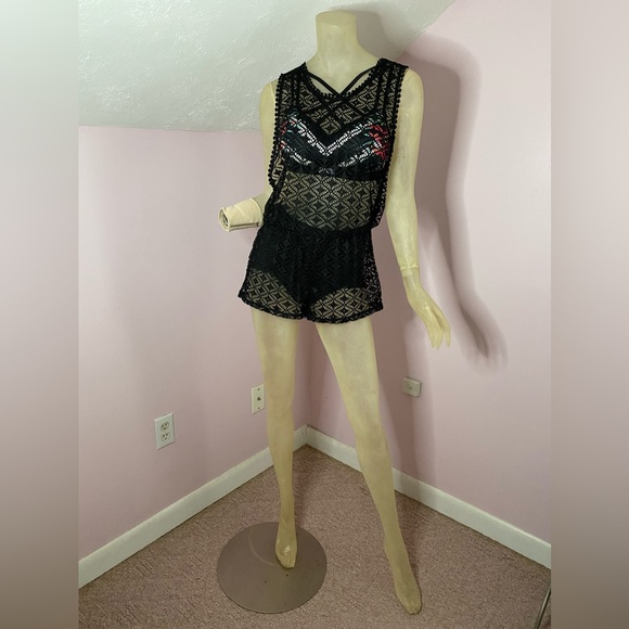 Bongo Lacy Romper Coverup - Picture 2 of 10